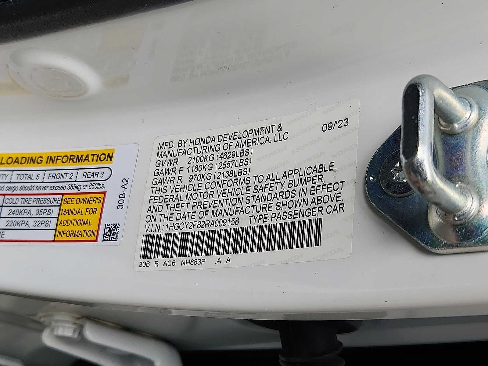 2024 Honda Accord Hybrid Touring