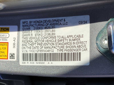 2024 Honda Accord Hybrid Touring