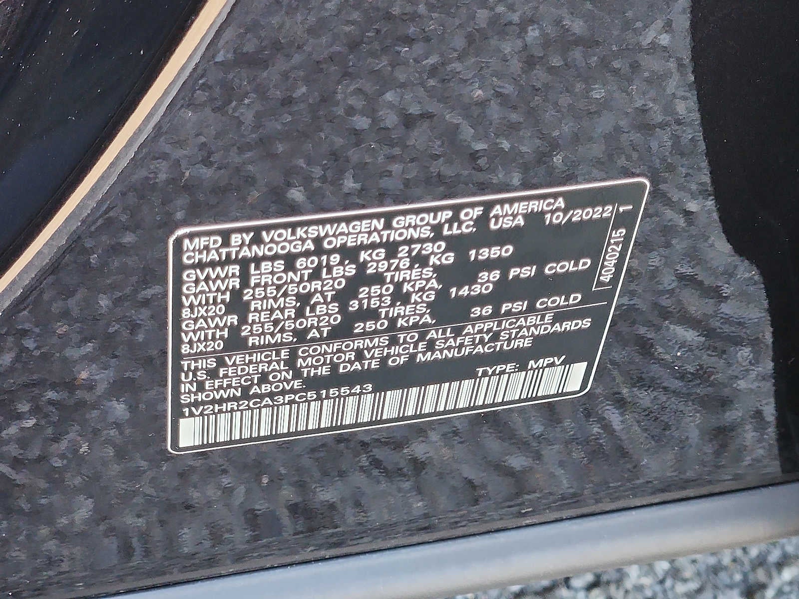 2023 Volkswagen Atlas 3.6L V6 SE w/Technology