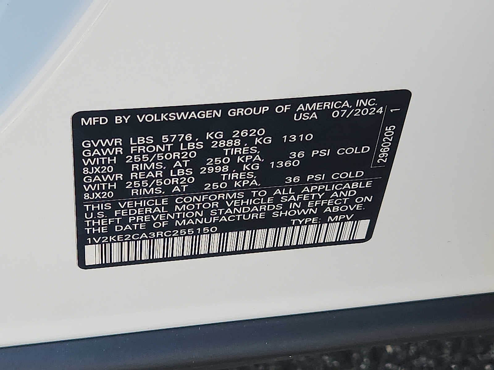 2024 Volkswagen Atlas Cross Sport 2.0T SE w/Technology