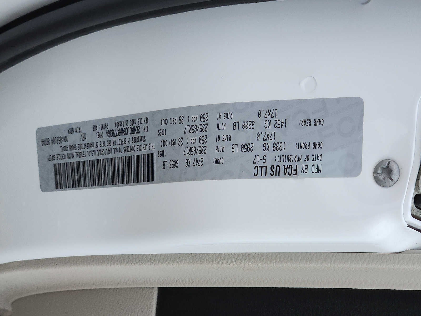 2017 Chrysler Pacifica LX