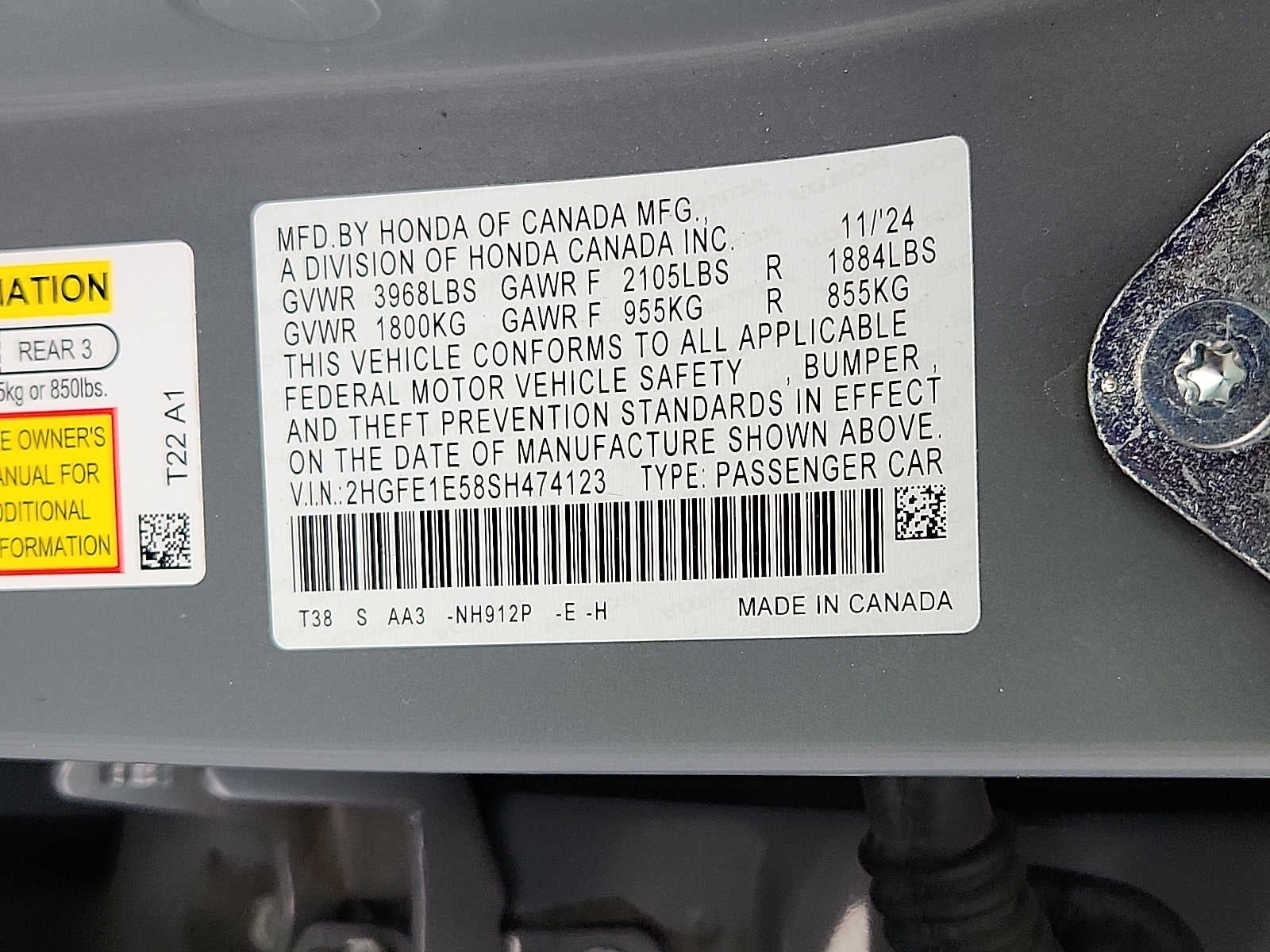 2025 Honda Civic Base