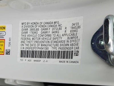 2023 Honda Civic Sport