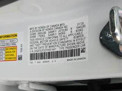 2026 Honda Civic Sport