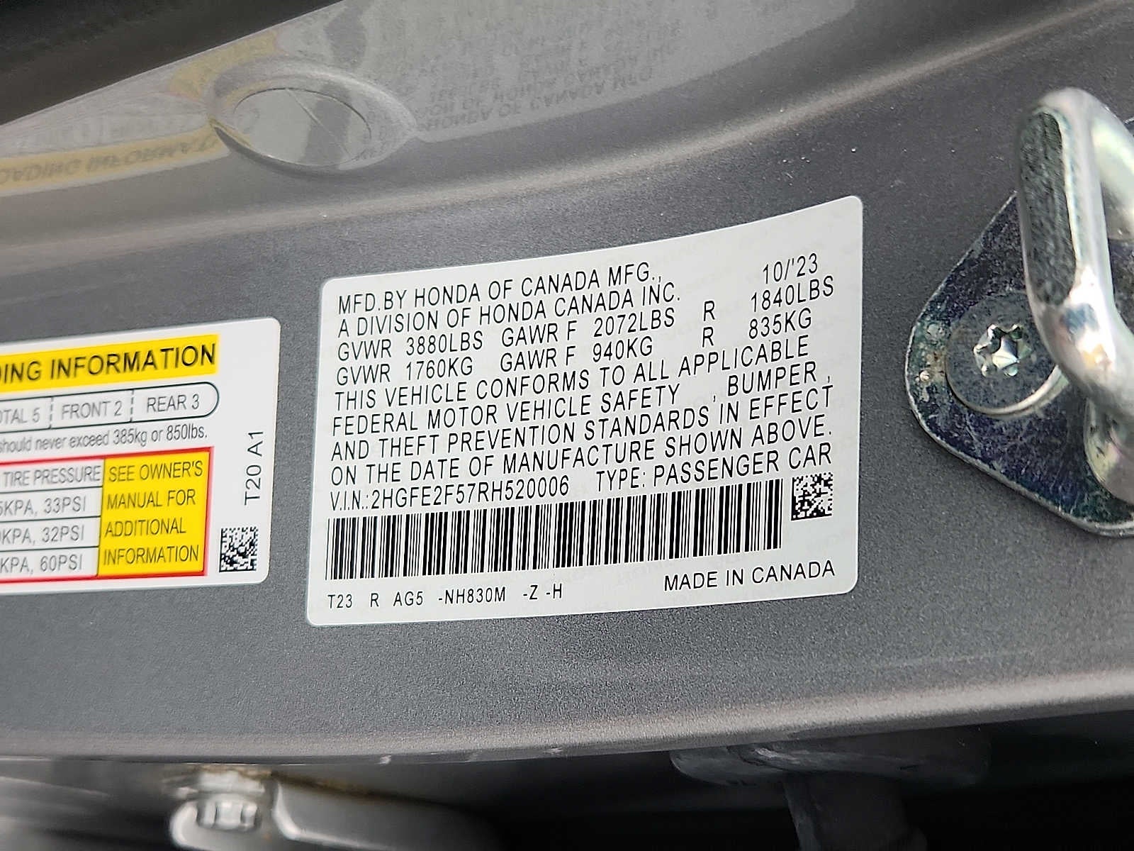 2024 Honda Civic Sport