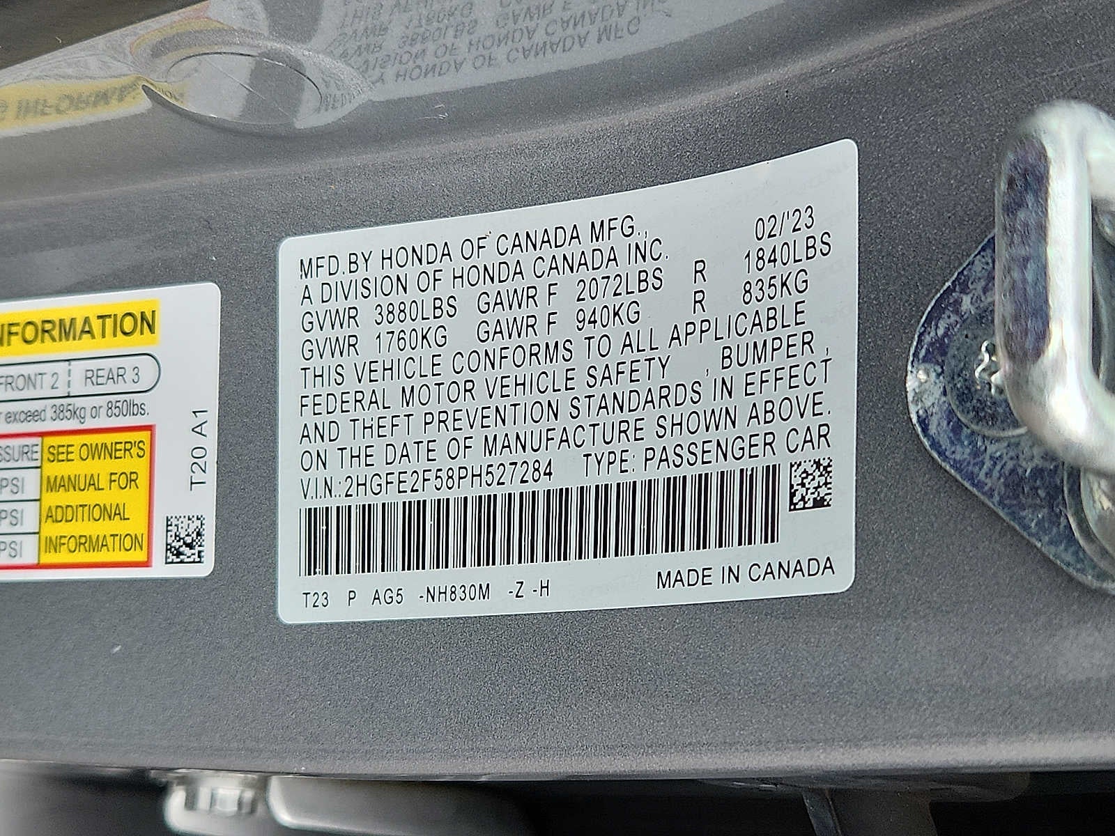 2023 Honda Civic Sport