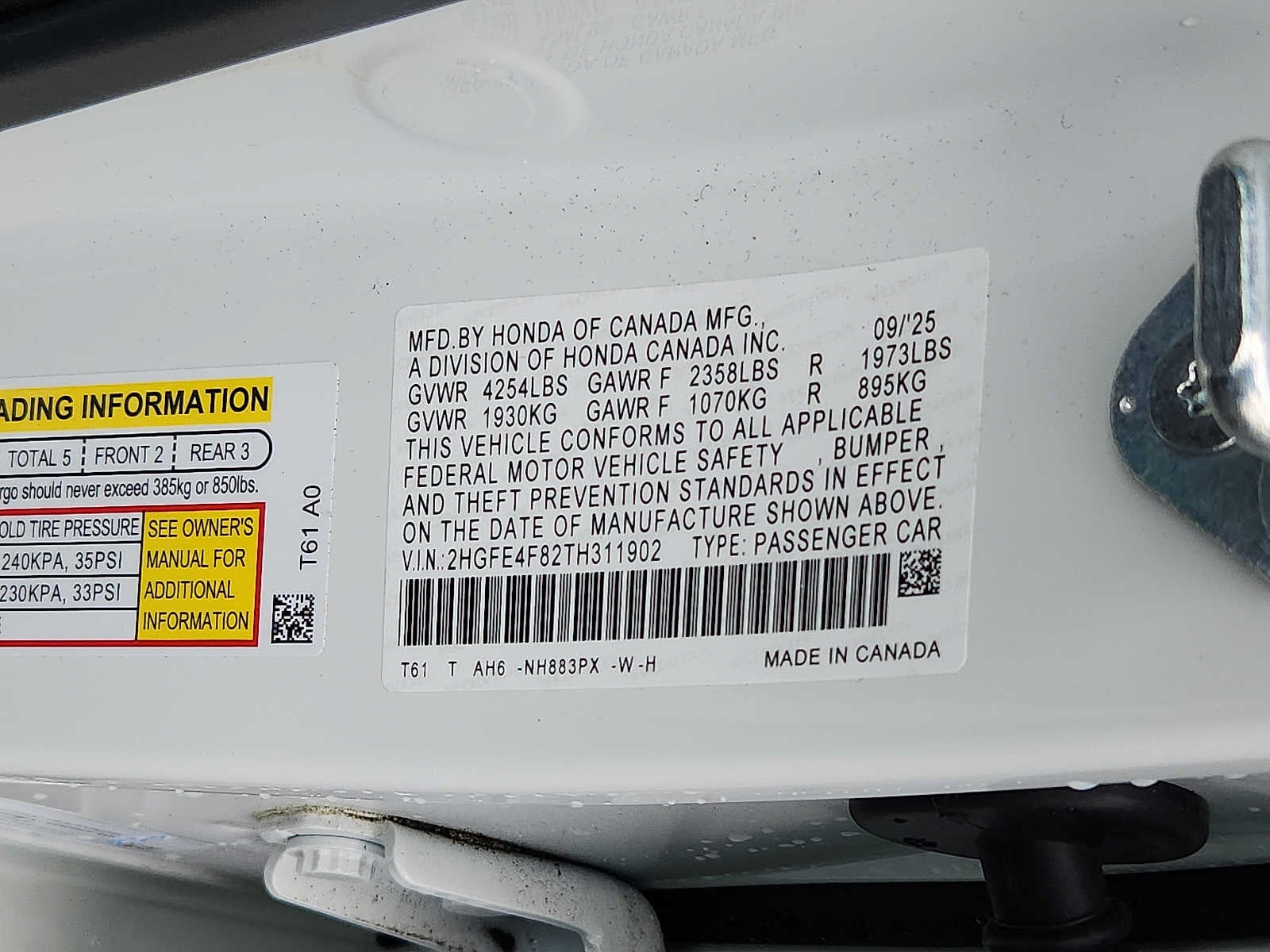 2026 Honda Civic Hybrid Sport