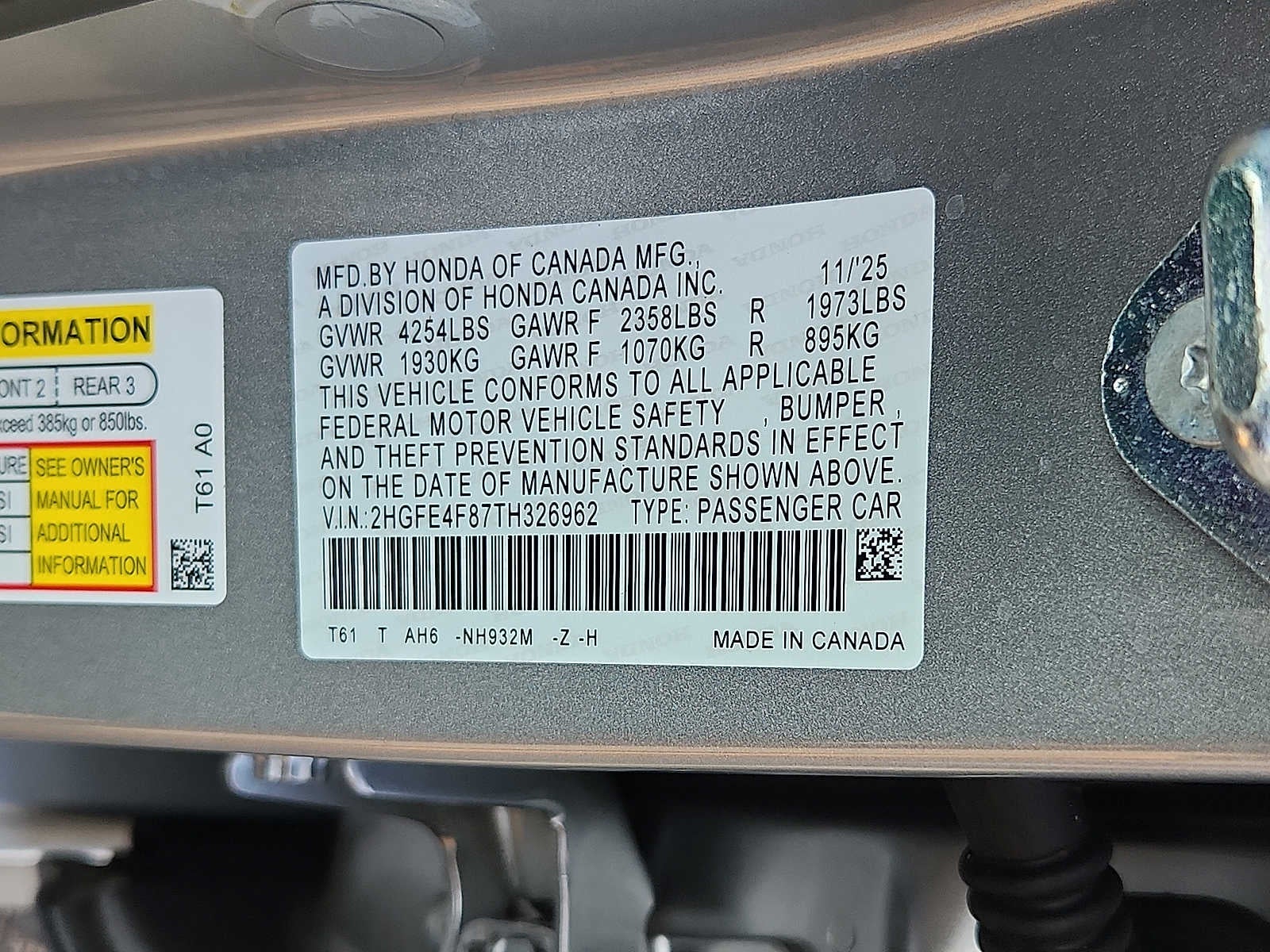 2026 Honda Civic Hybrid Sport