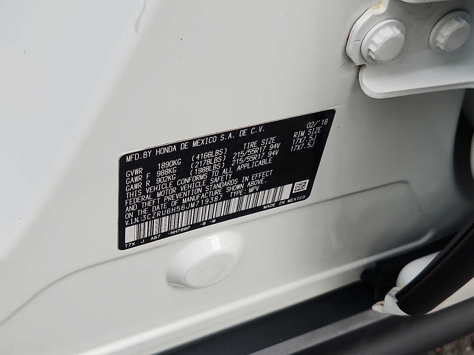 2018 Honda HR-V EX