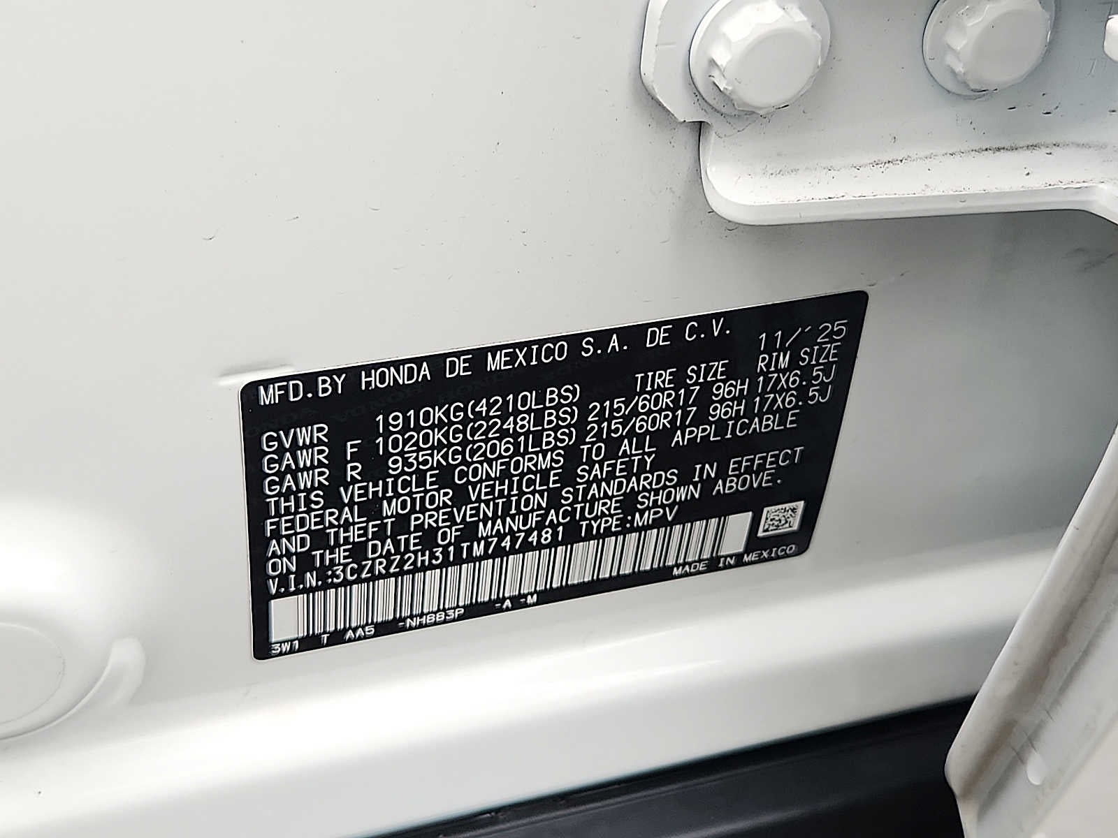 2026 Honda HR-V LX