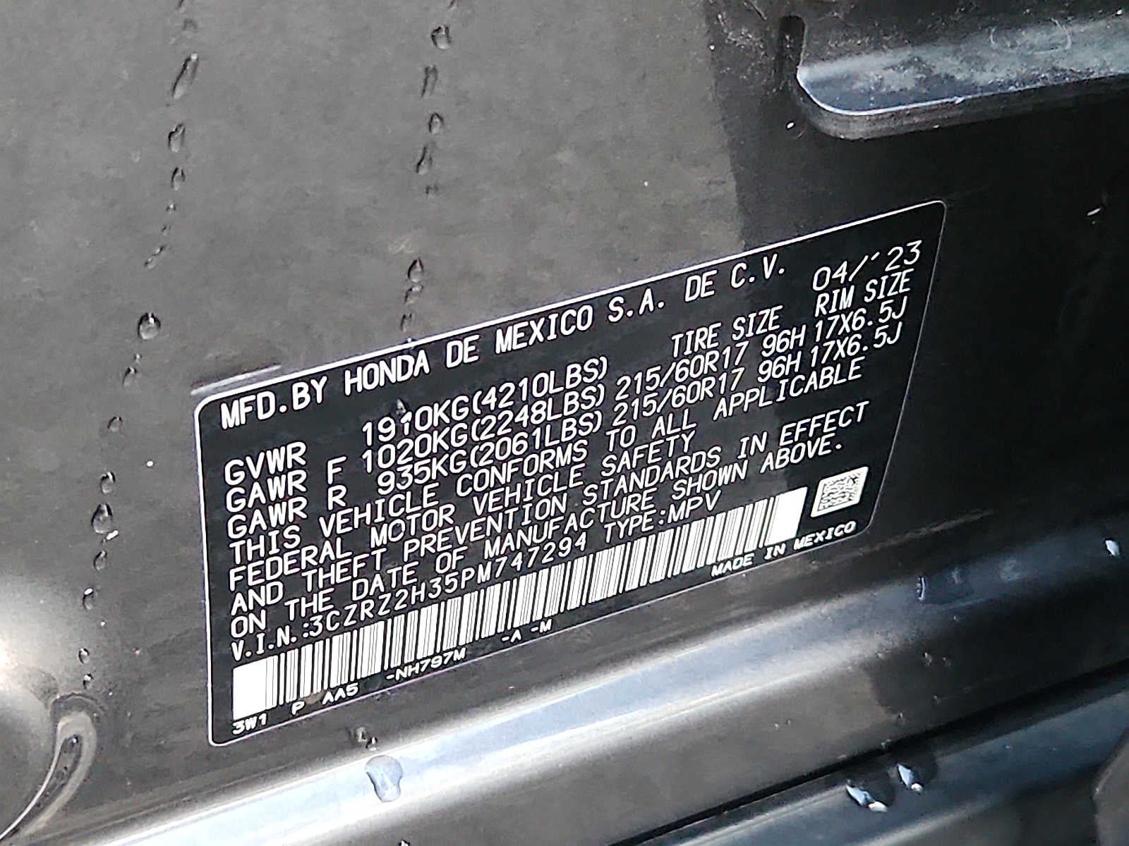 2023 Honda HR-V LX