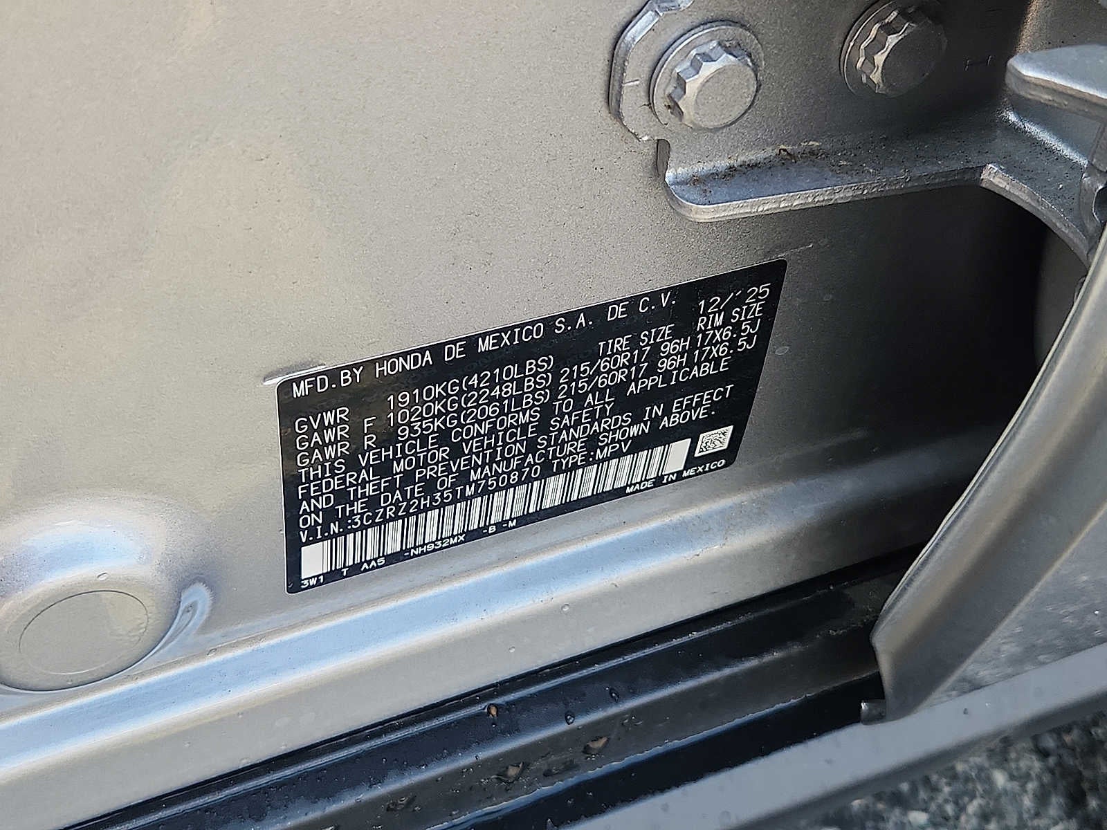 2026 Honda HR-V LX