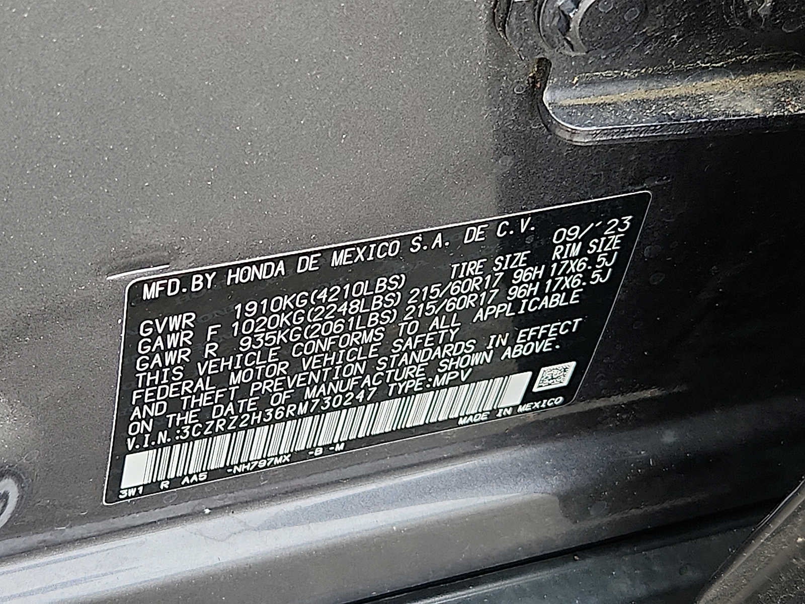 2024 Honda HR-V LX