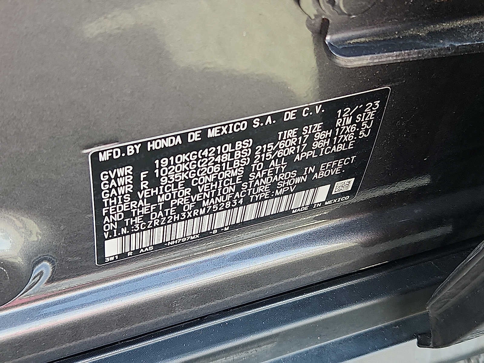 2024 Honda HR-V LX