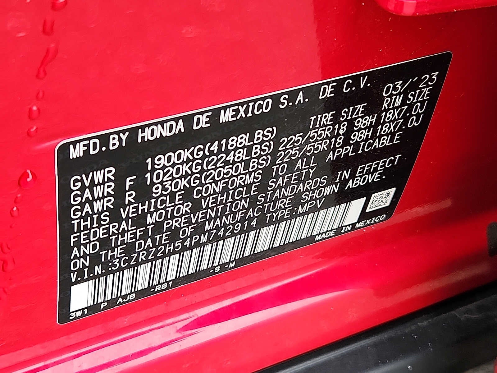 2023 Honda HR-V Sport