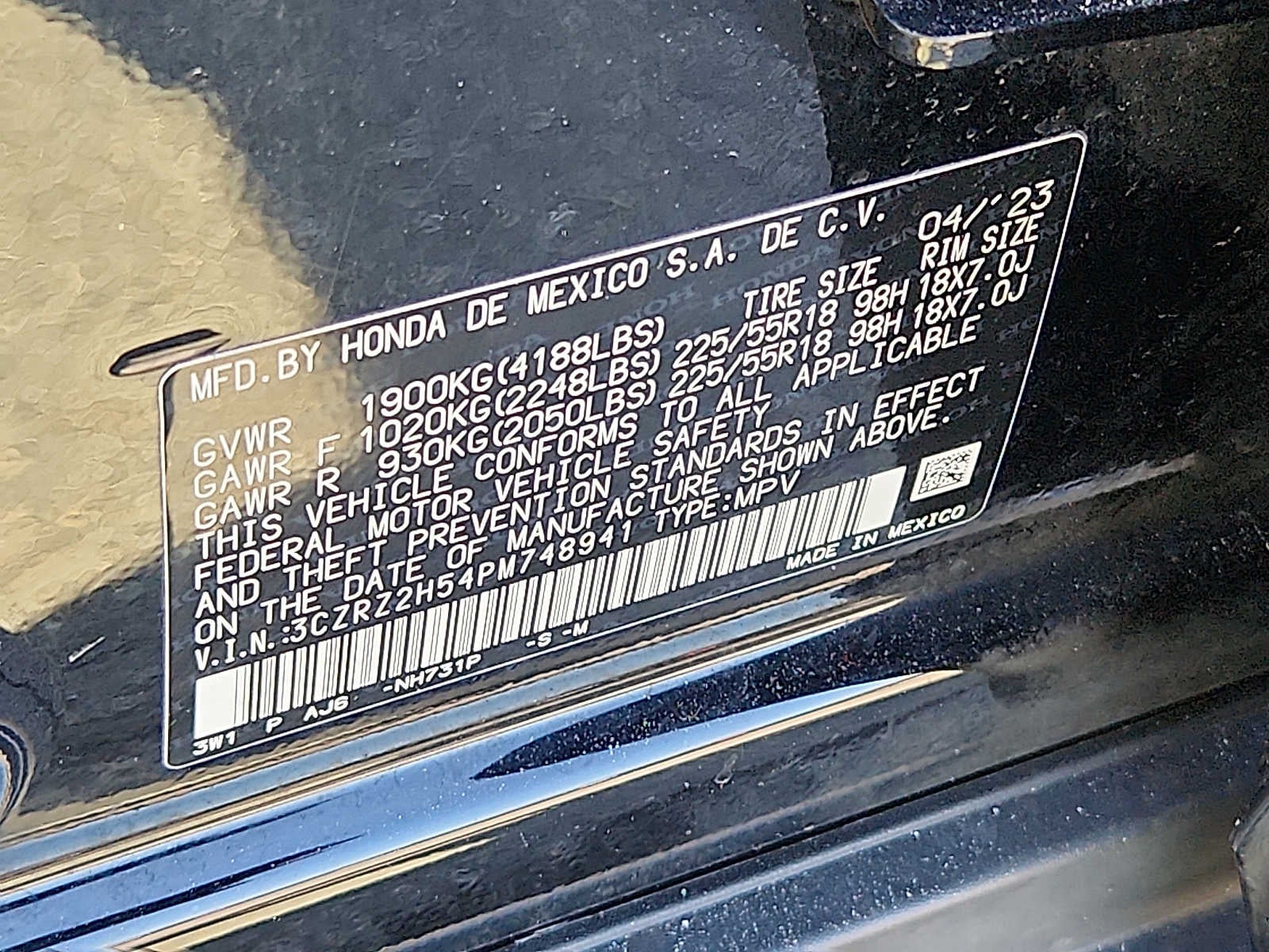 2023 Honda HR-V Sport