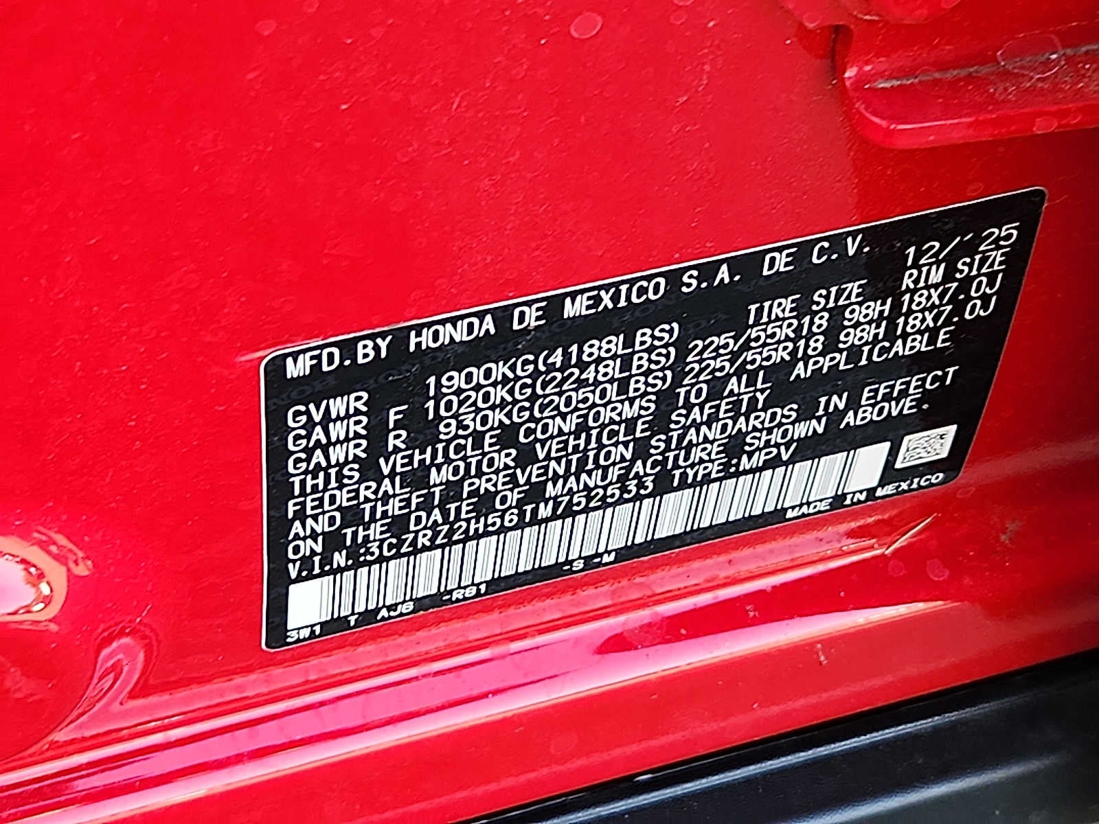 2026 Honda HR-V Sport