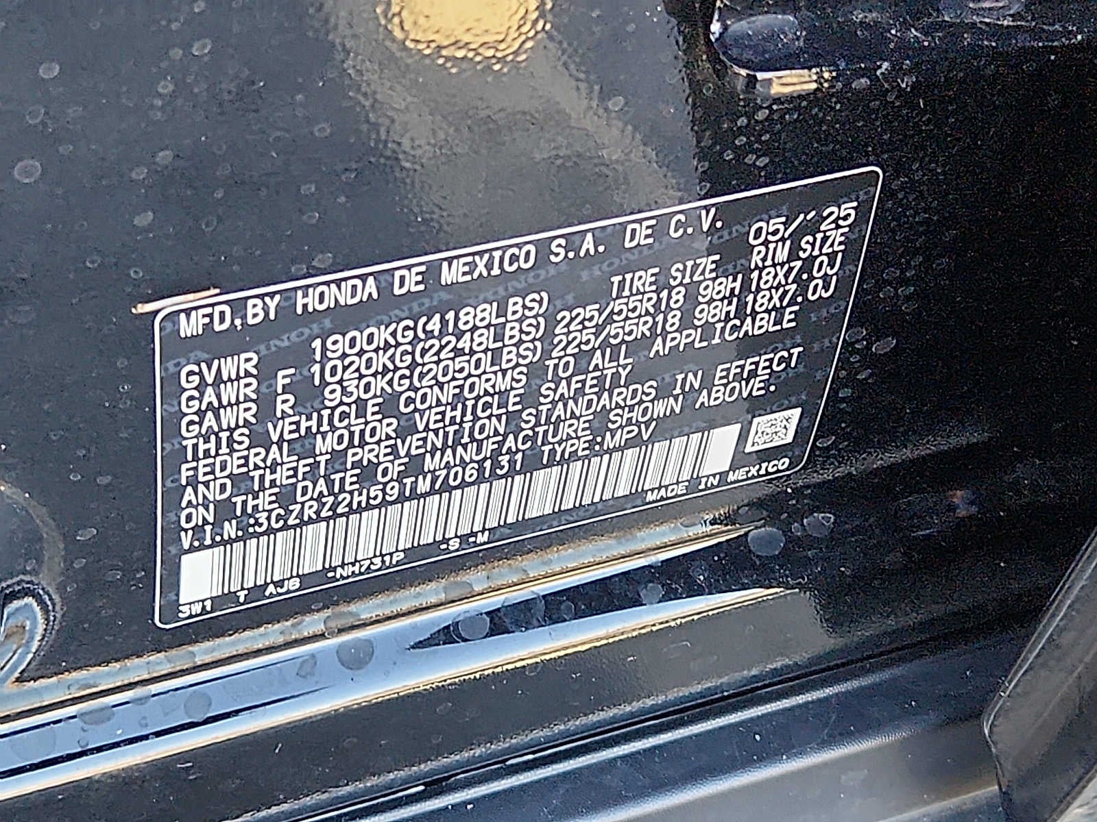 2026 Honda HR-V Sport