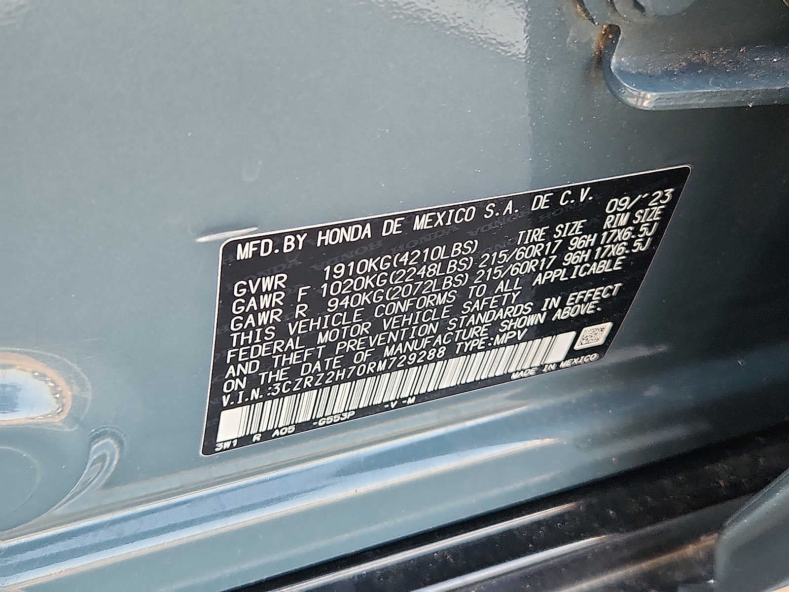 2024 Honda HR-V EX-L