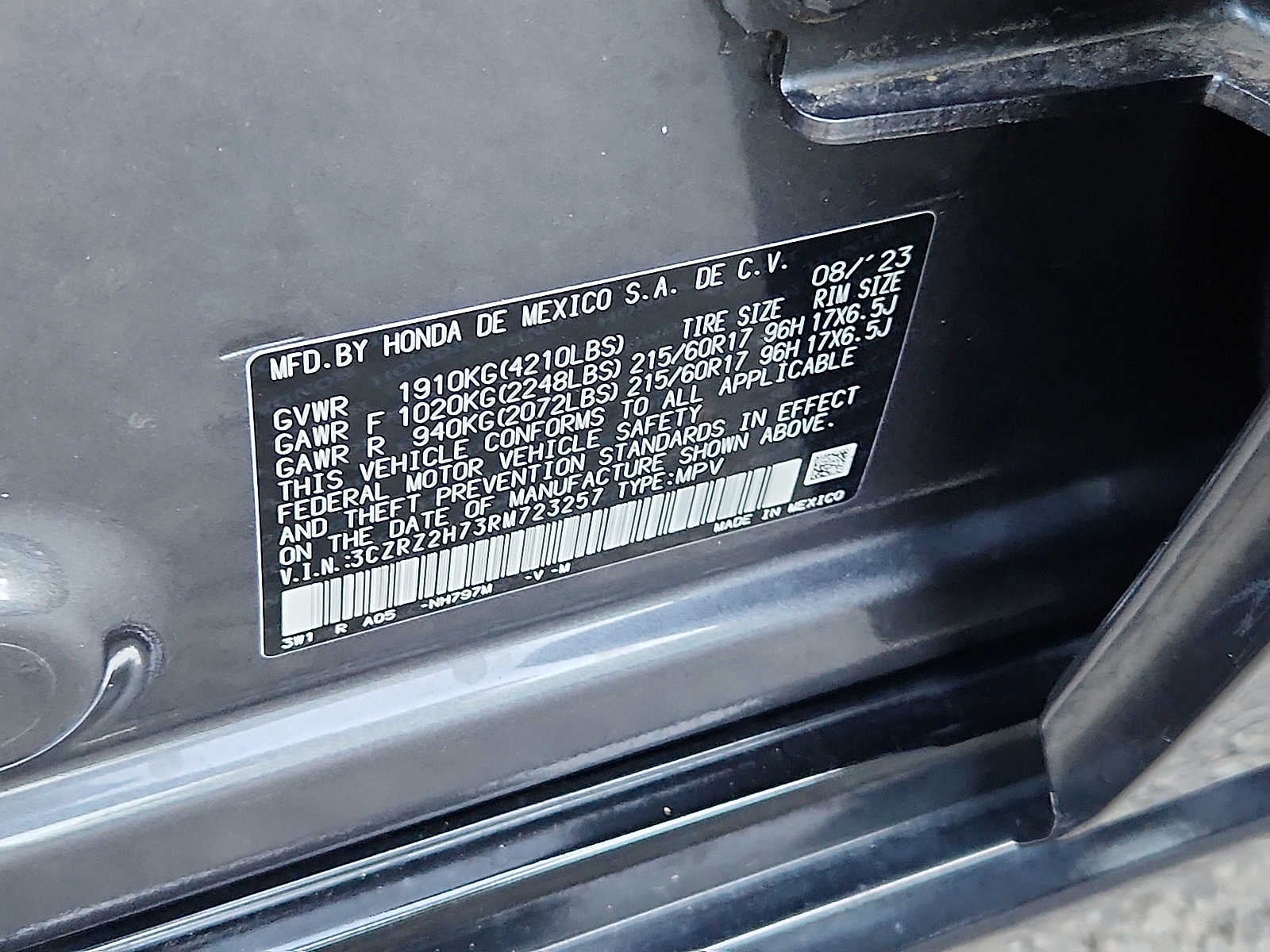 2024 Honda HR-V EX-L