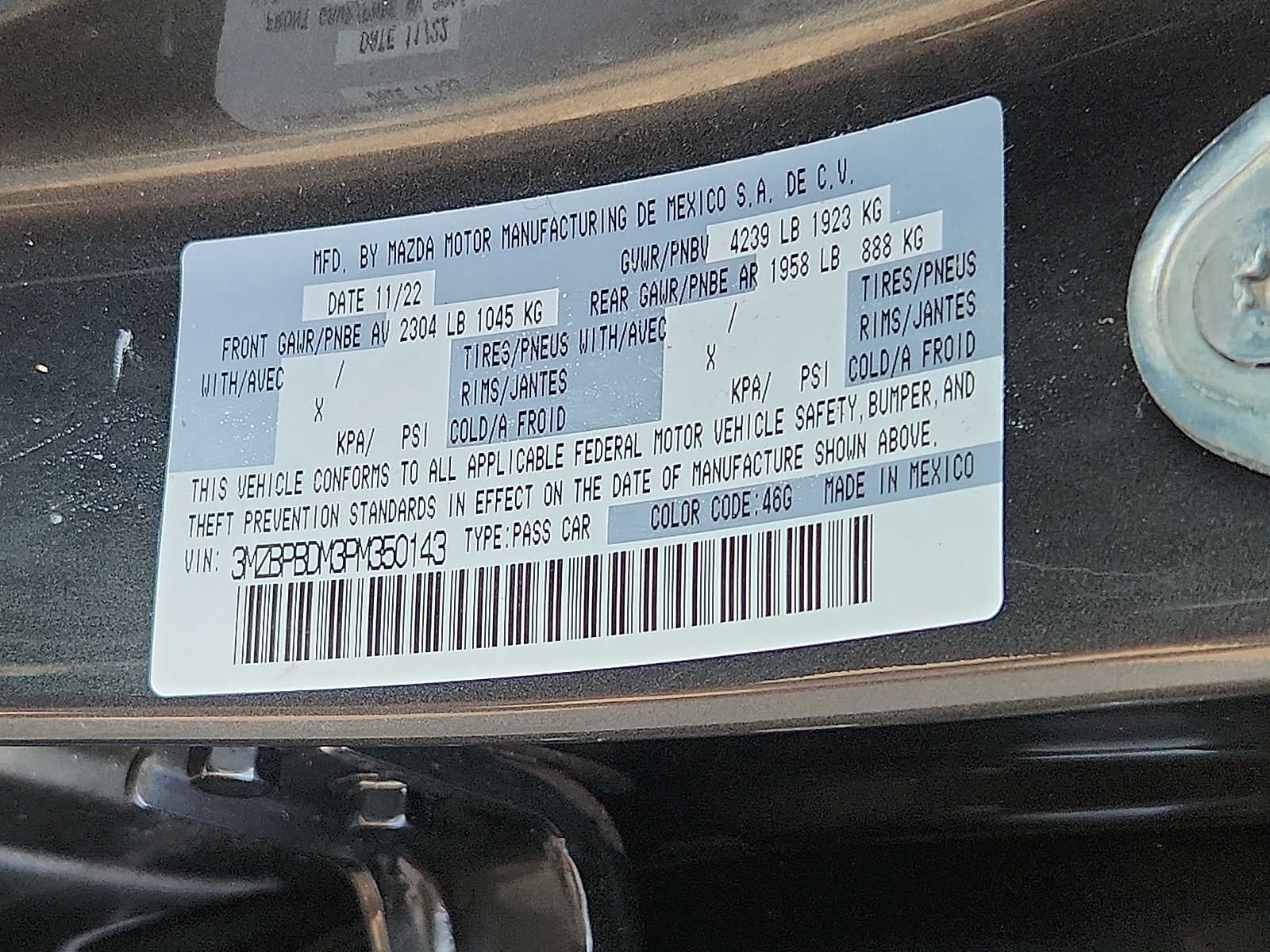 2023 Mazda Mazda3 Sedan 2.5 S Premium