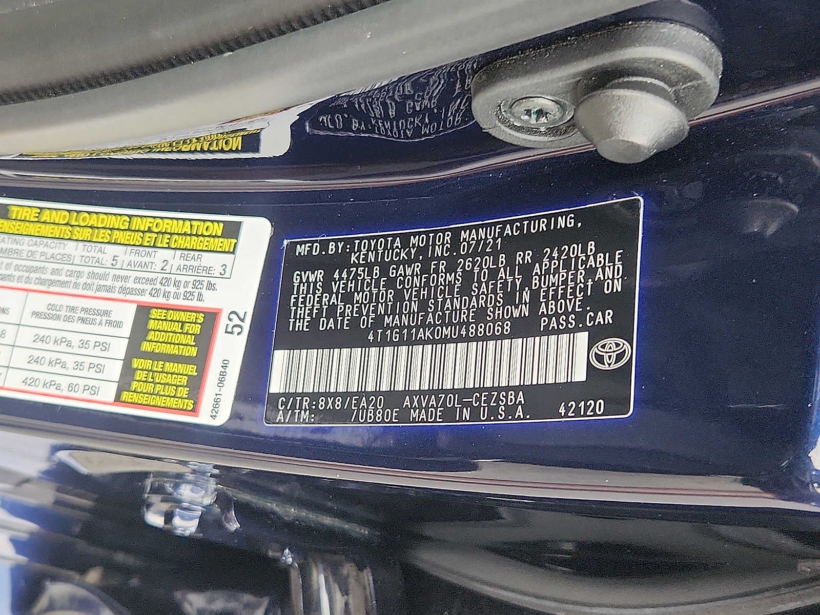 2021 Toyota Camry SE