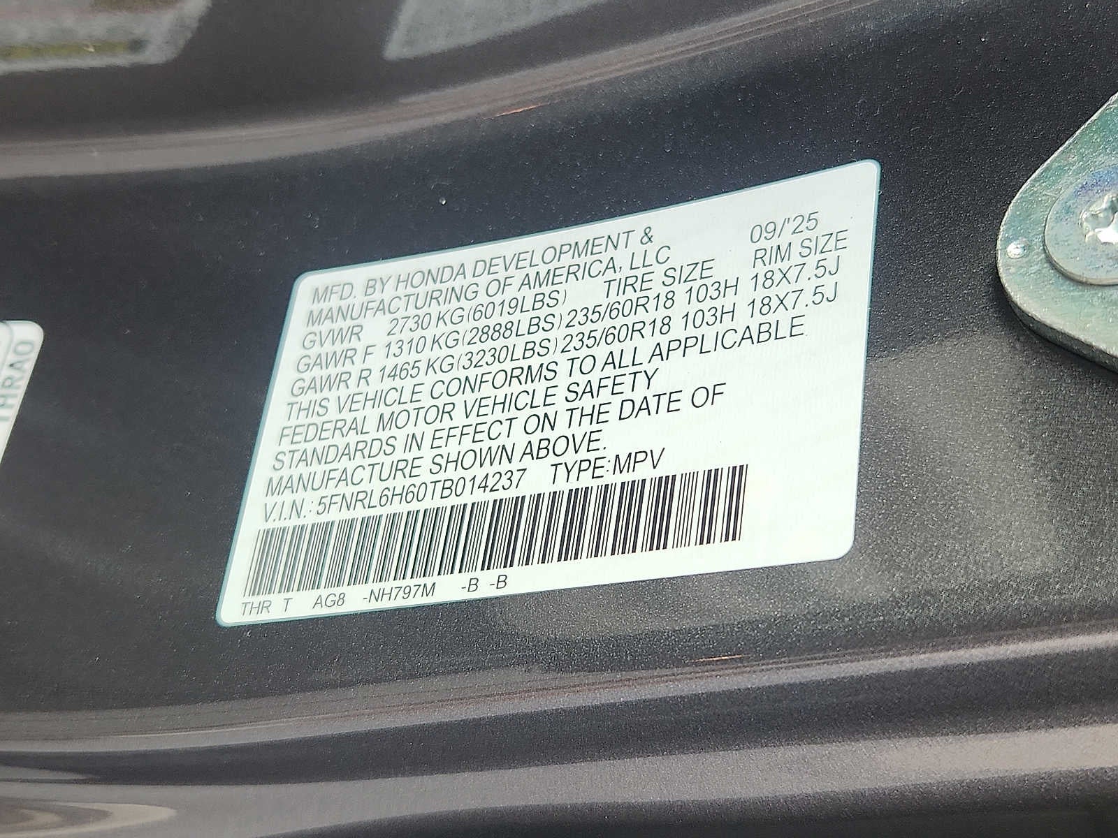 2026 Honda Odyssey EX-L