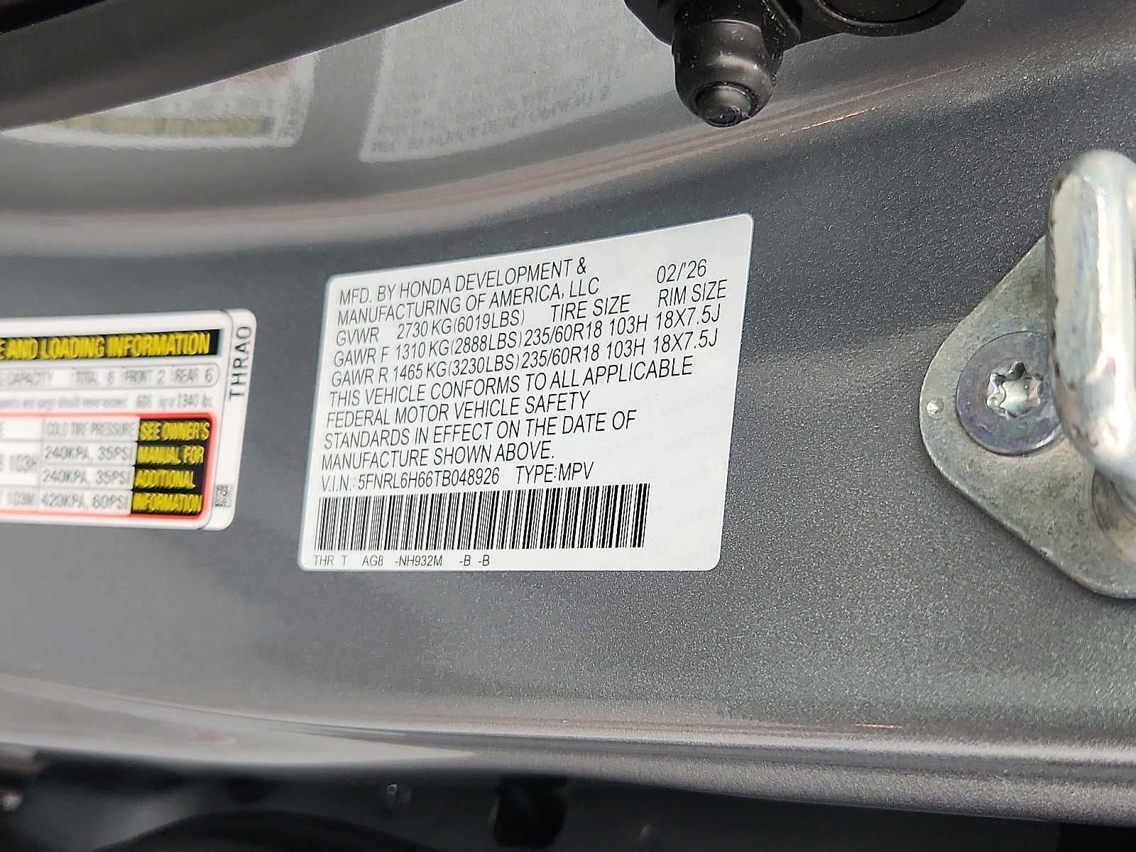 2026 Honda Odyssey EX-L