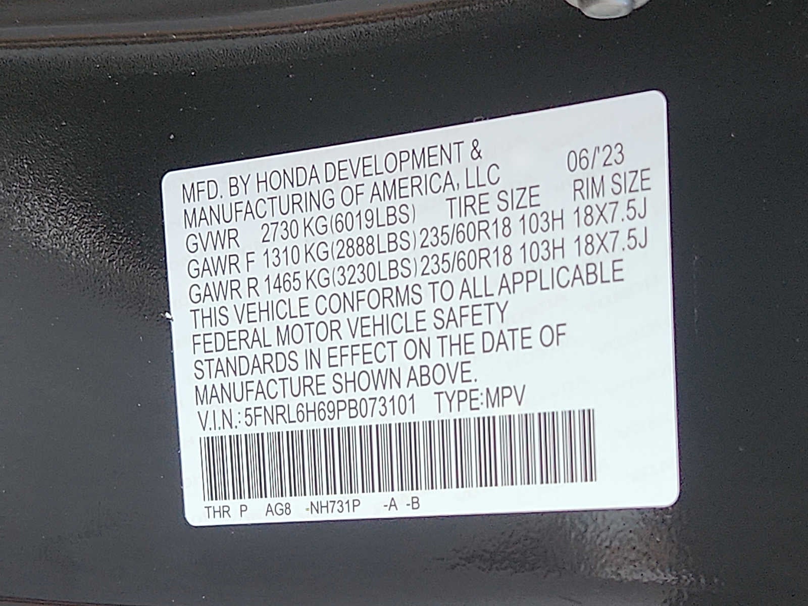 2023 Honda Odyssey EX-L