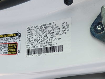 2025 Honda Odyssey Touring