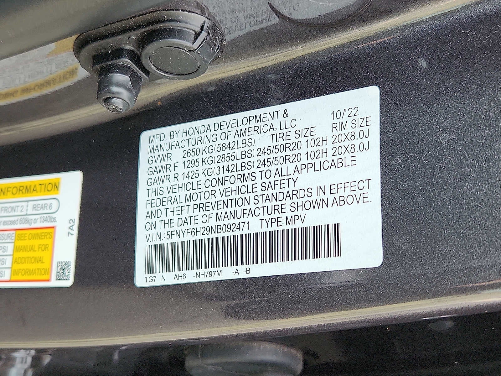 2022 Honda Pilot Special Edition