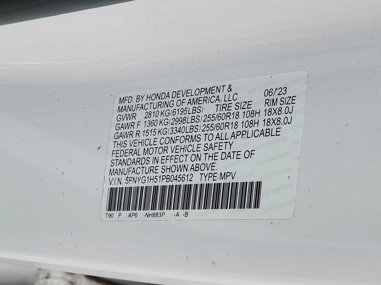 2023 Honda Pilot EX-L 7 Passenger