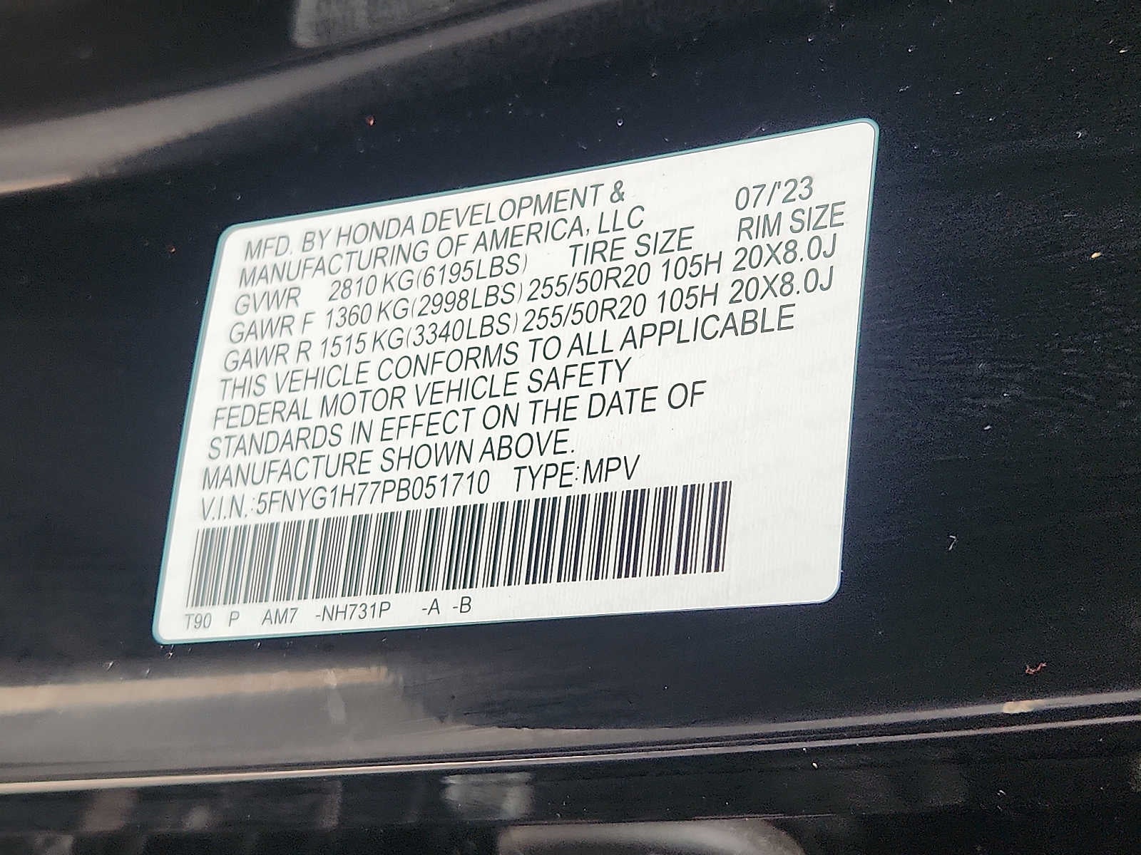 2023 Honda Pilot Touring