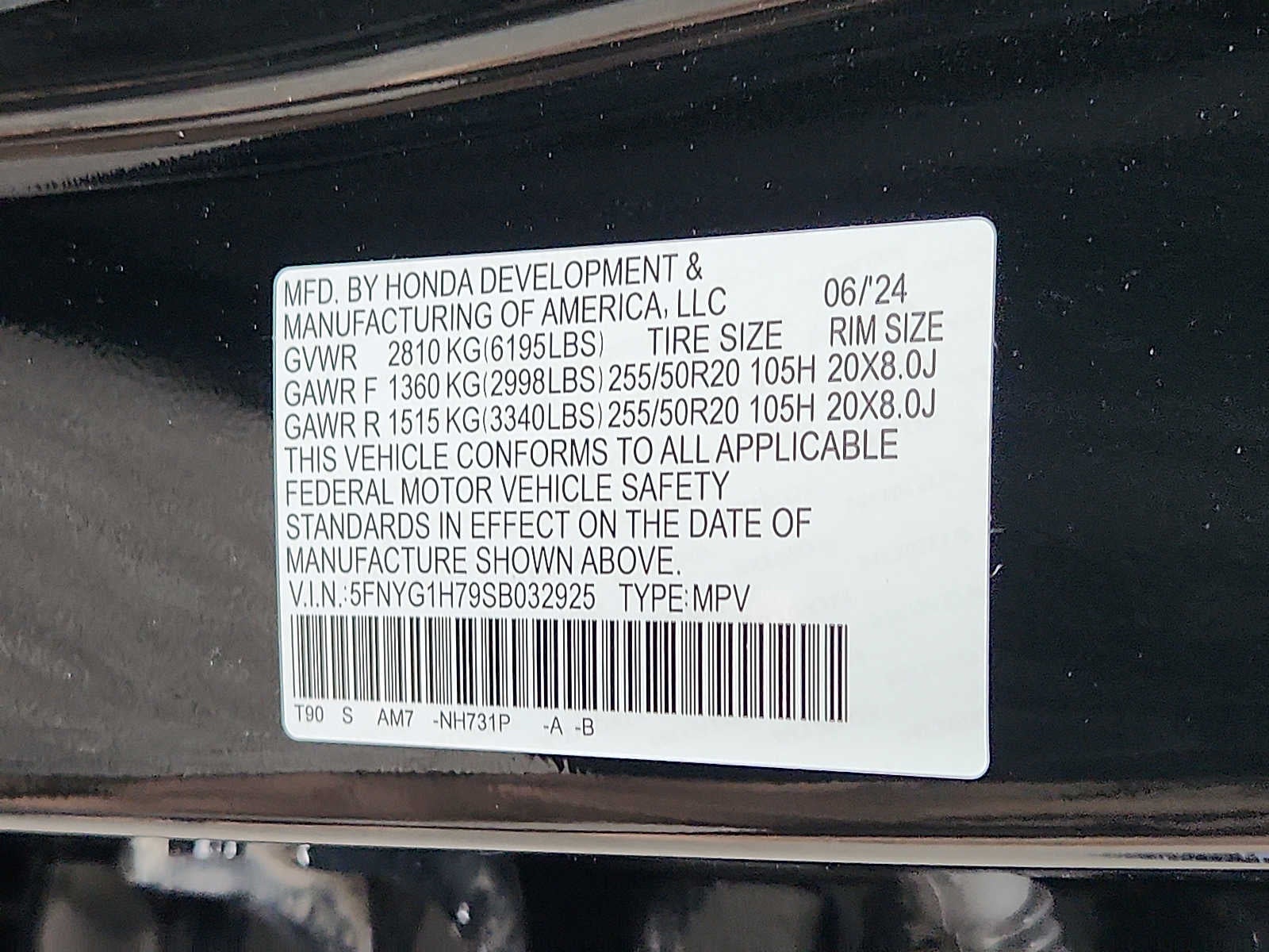 2025 Honda Pilot Touring