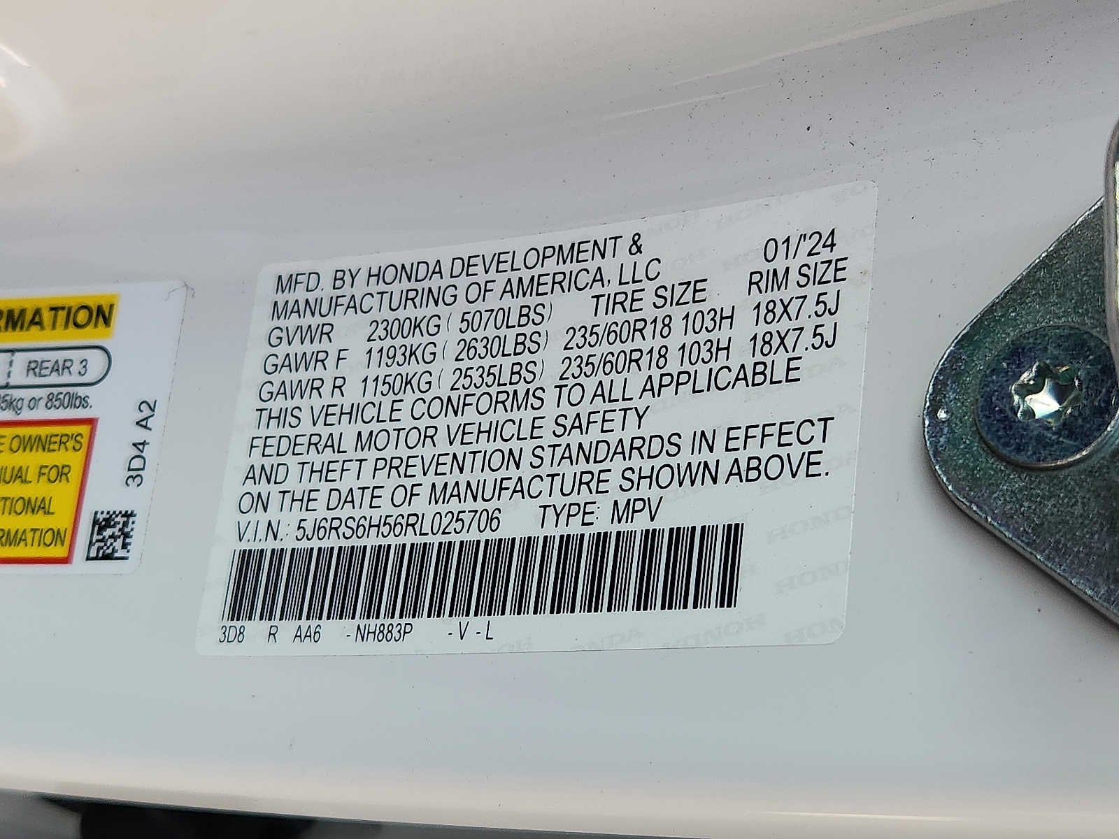 2024 Honda CR-V Hybrid Sport