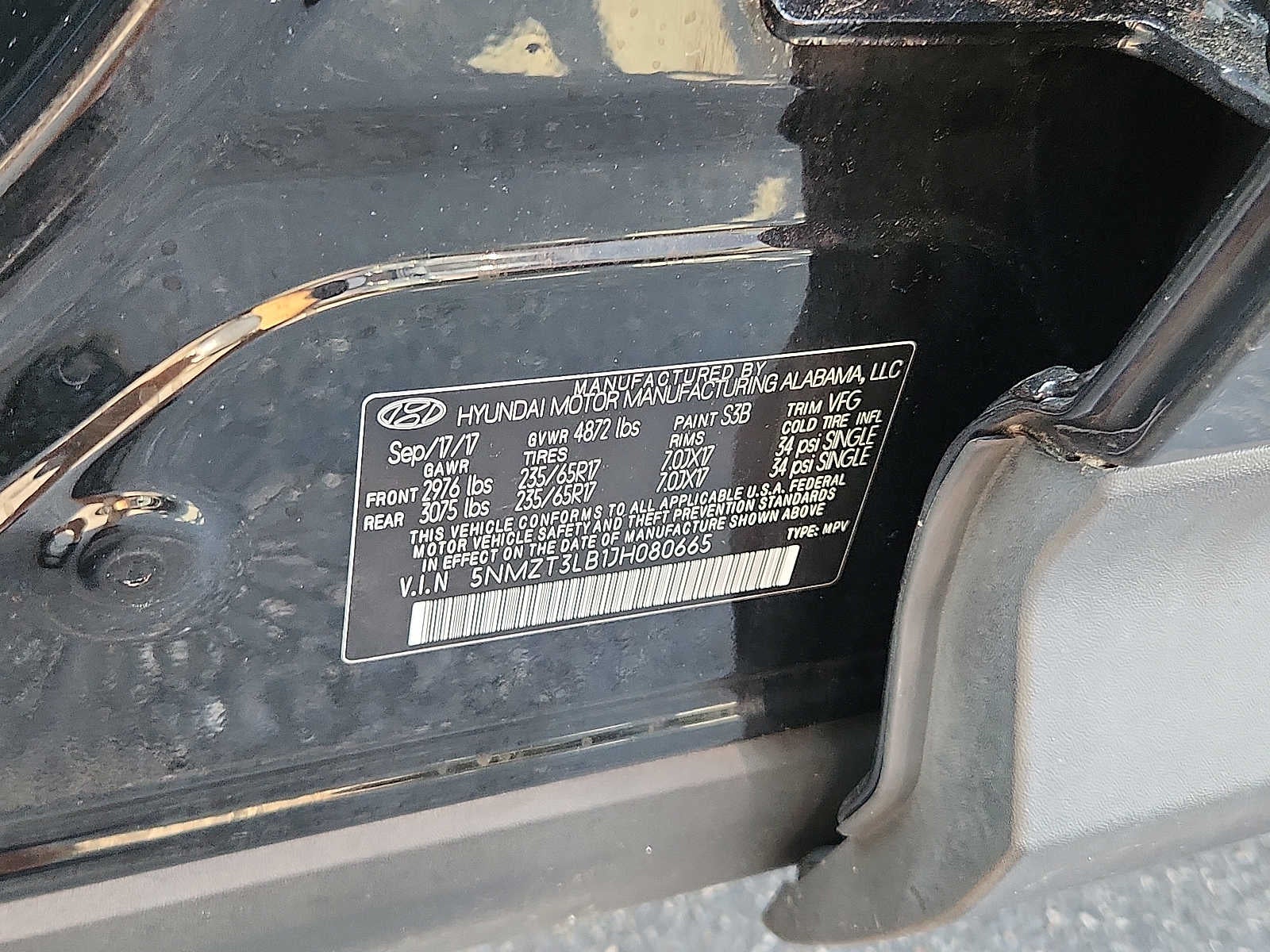 2018 Hyundai Santa Fe Sport 2.4L
