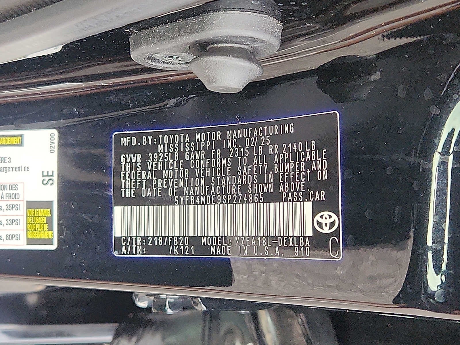 2025 Toyota Corolla LE