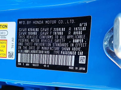 2026 Honda Civic Hatchback Hybrid Sport