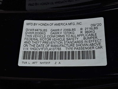 2020 Honda Accord Sport