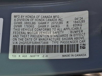 2024 Honda Civic Sport