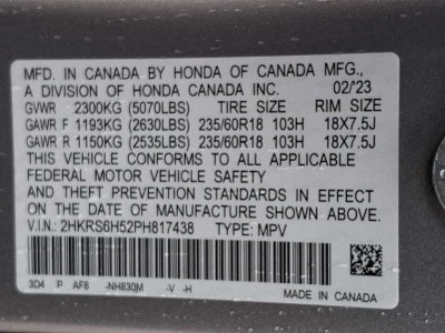 2023 Honda CR-V Hybrid Sport