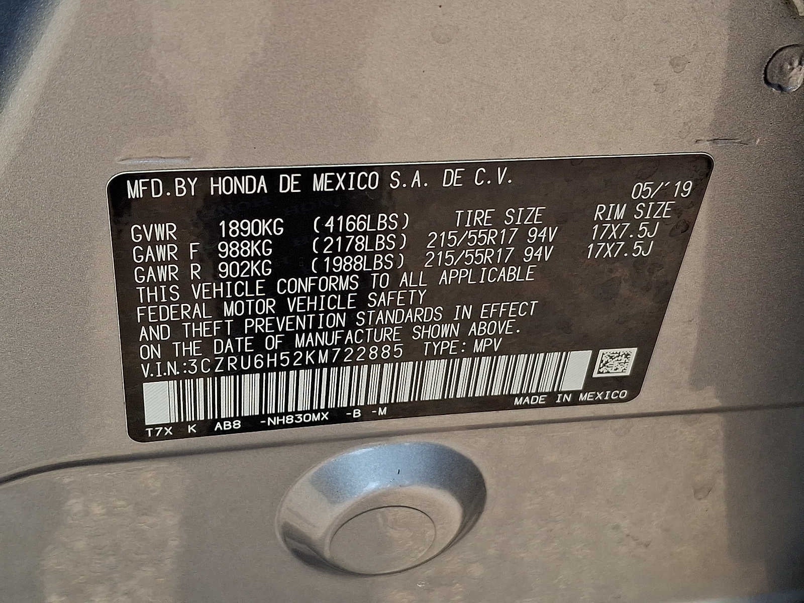 2019 Honda HR-V EX
