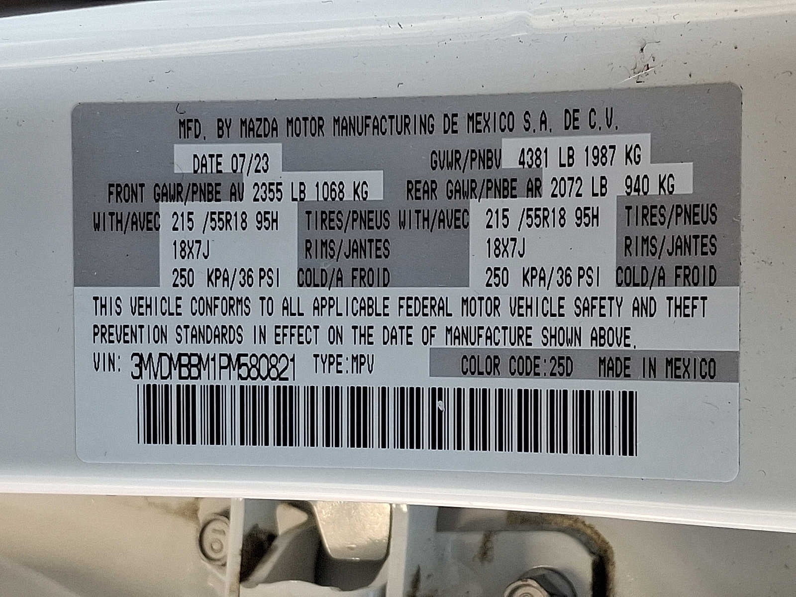 2023 Mazda Mazda CX-30 2.5 S Select Package