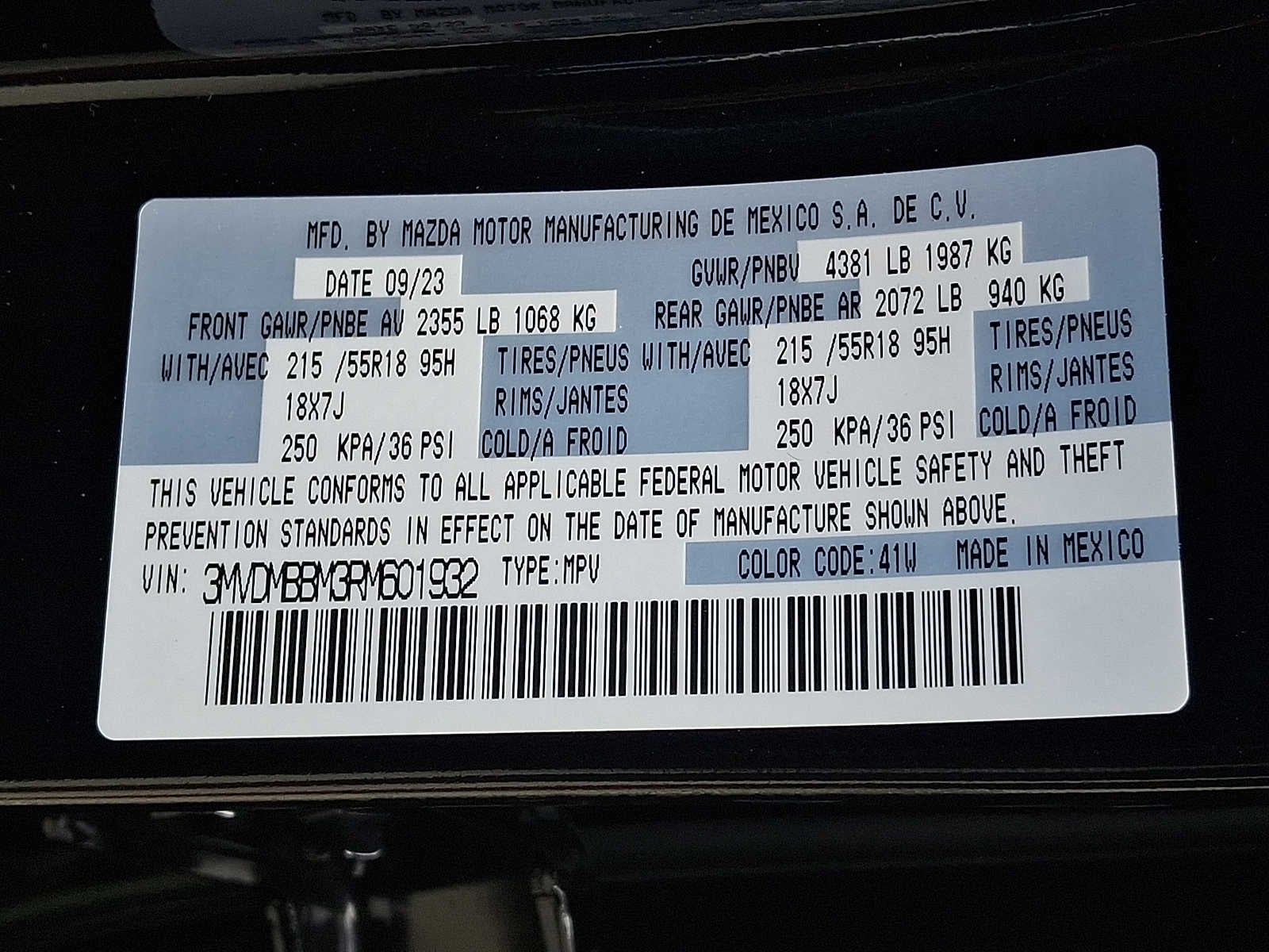 2024 Mazda Mazda CX-30 2.5 S Select Sport