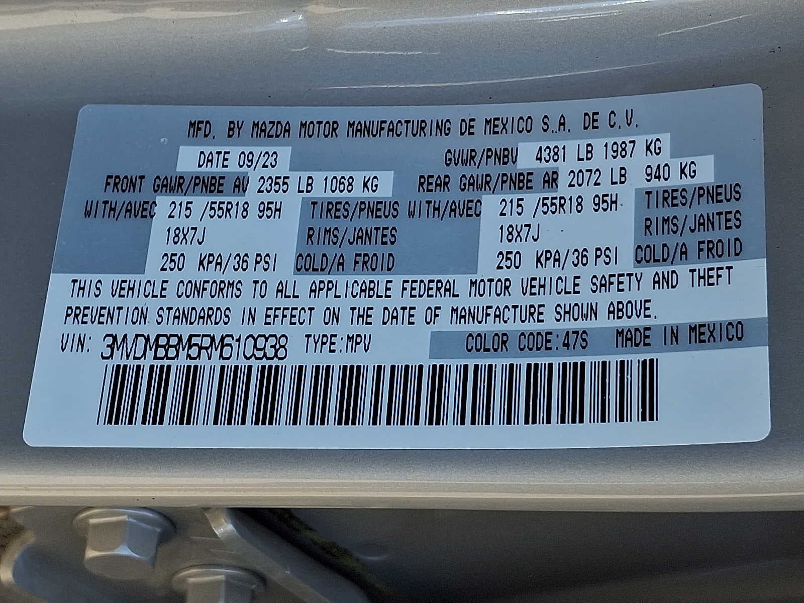 2024 Mazda Mazda CX-30 2.5 S Select Sport