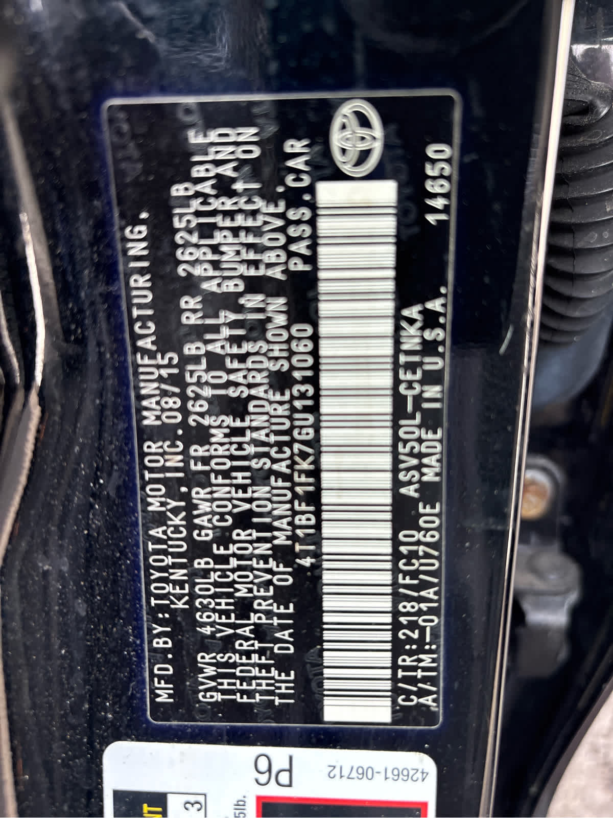 2016 Toyota Camry LE