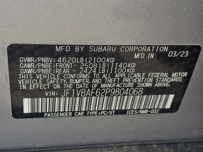 2023 Subaru WRX Premium
