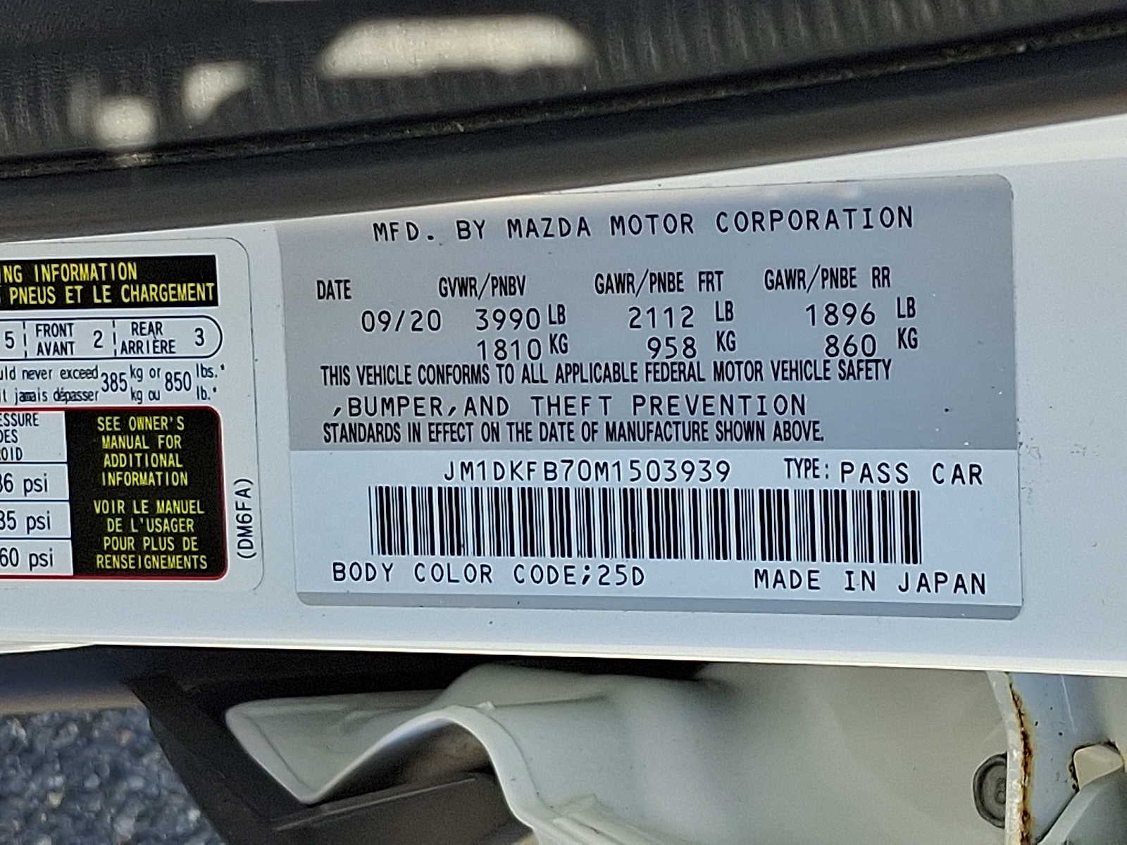 2021 Mazda Mazda CX-3 Sport