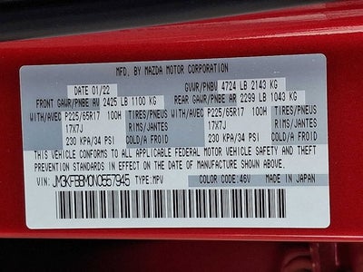 2022 Mazda Mazda CX-5 2.5 S Select Package