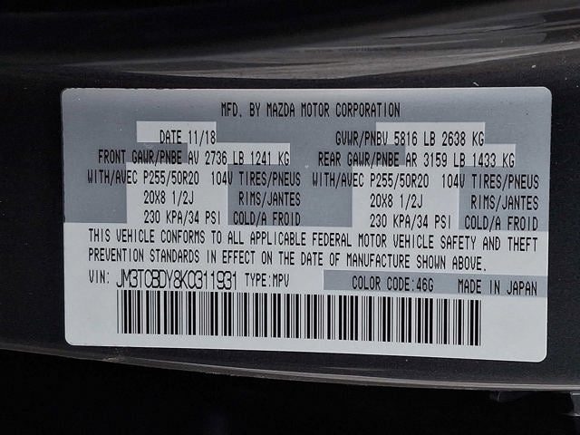 2019 Mazda Mazda CX-9 Grand Touring